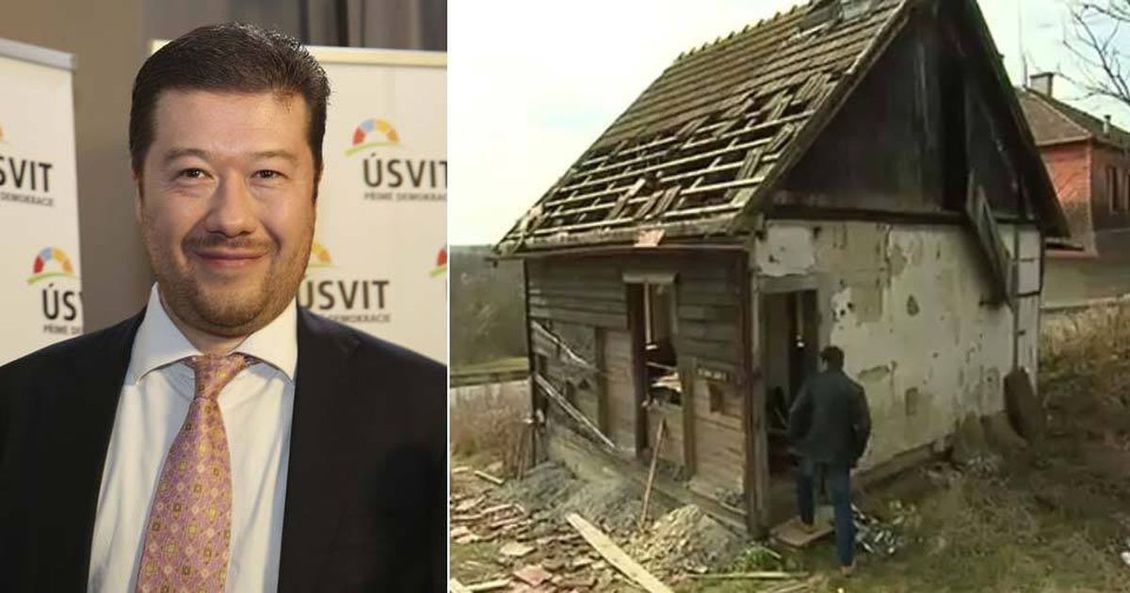 Finanční čachry v Úsvitu: Okamura lije peníze do firmy, která sídlí v chatrči
